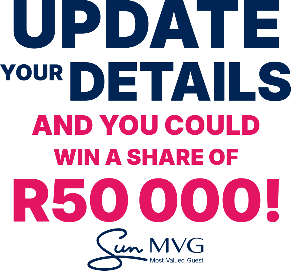 Update your details and you could win a share of R50 000